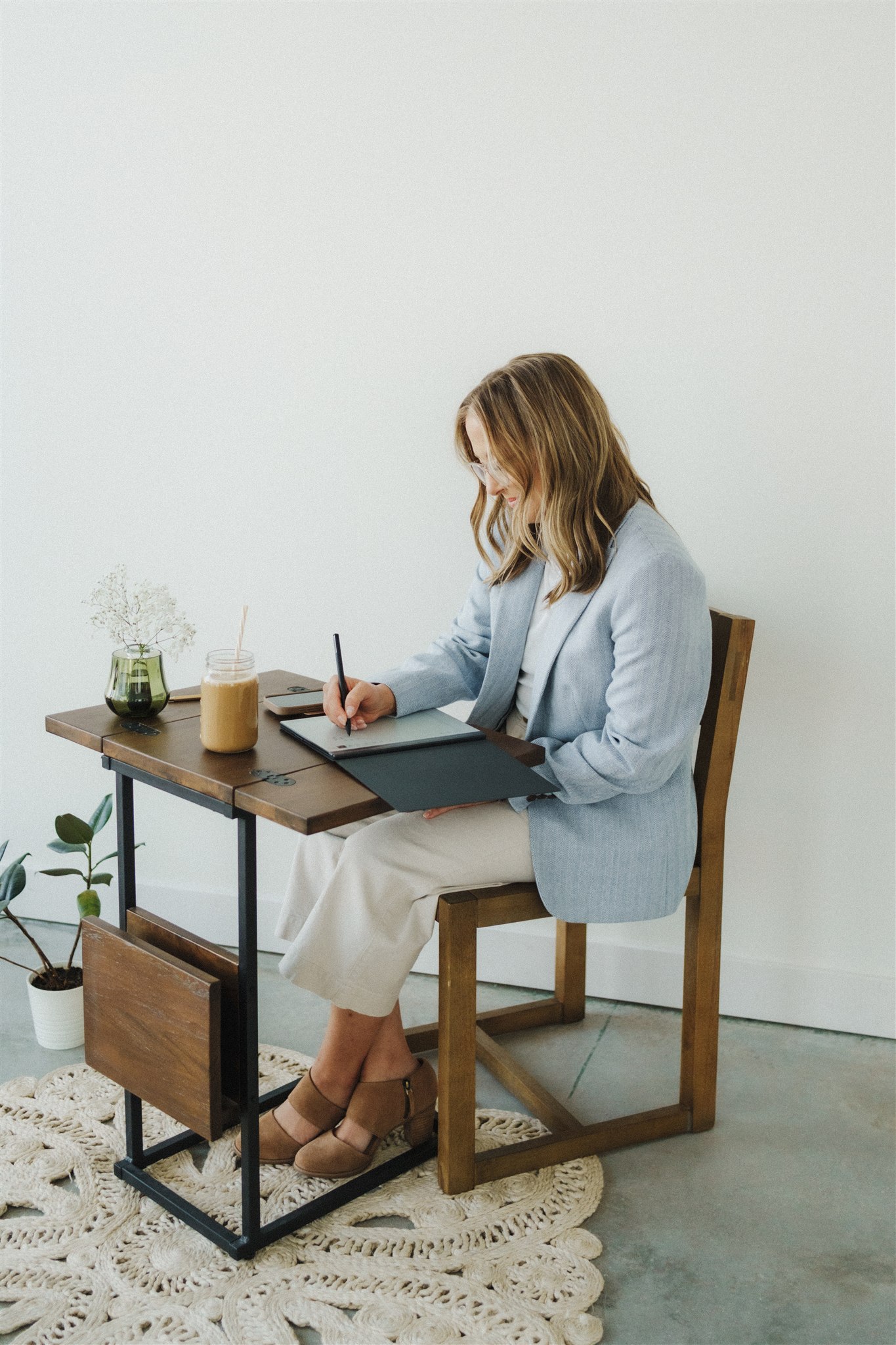 women sitting at desk
